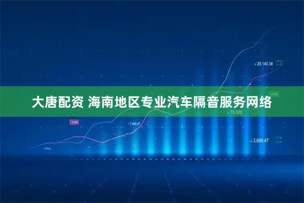 大唐配资 海南地区专业汽车隔音服务网络
